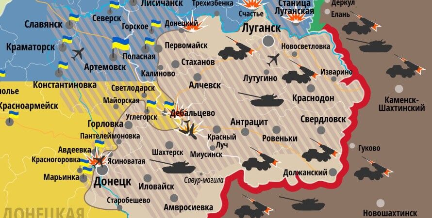 Карта военных действий на украине май 2022