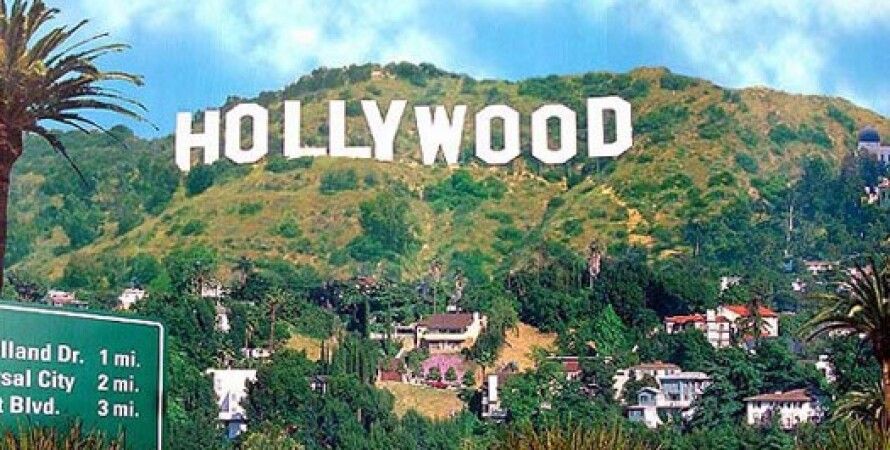 Надпись hollywood для фотошопа