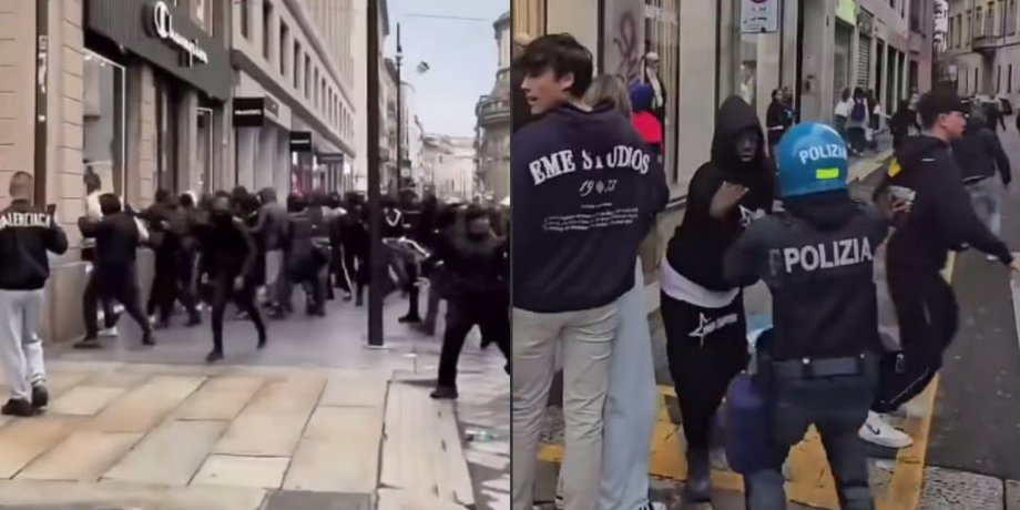 протести в Мілані 18 жовтня