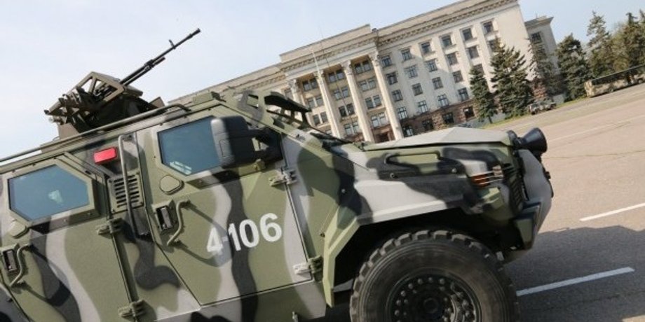 В Одессе силовики провели показательное построение / Фото: УНИАН