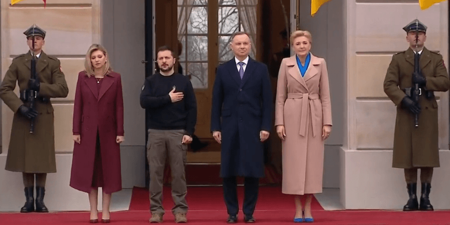 владимир зеленский, анджей дуда, польша, елена зеленская, агата корнгаузер-дуда