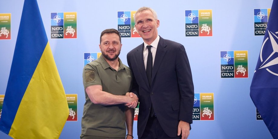 Владимир Зеленский, Йенс Столтенберг, Украина, НАТО
