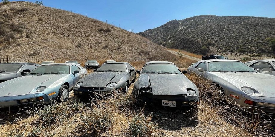 Porsche 928, заброшенные авто, коллекция авто, ретро-авто
