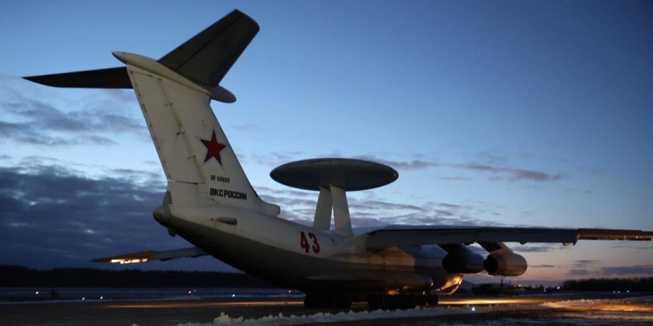 ДРЛО А-50, атака дрона, дрон-камикадзе, атака дрона на аэродром Мачулищи, атака дрона на ДРЛО А-50, атака дрона на самолет
