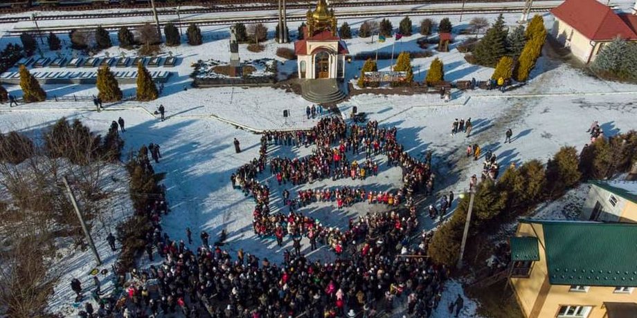 Колядка на сопілках у Львові