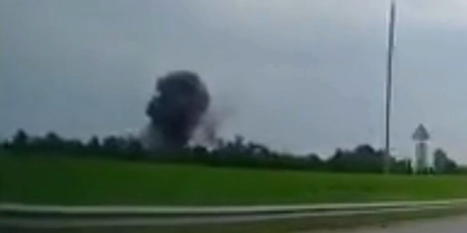 Дым над полигоном возле Белгорода, дым Белгород, установка ПВО Белгород, ПВО взрыв 26 июня, Белгород ПВО 26 июня, удар по ПВО Белгород, удар по РФ ПВО 26 июня