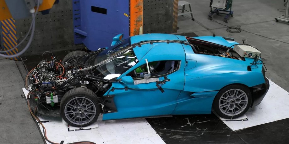краш-тест Rimac Nevera, Rimac Nevera, новий Rimac Nevera, Rimac Nevera 2022, електромобіль Rimac Nevera