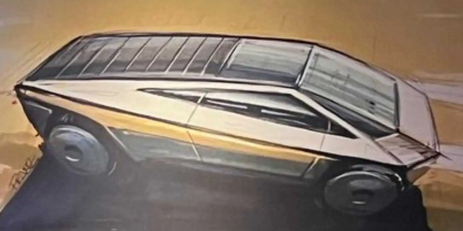 Tesla Cybertruck, пикап Tesla Cybertruck, электромобиль Tesla, новая Tesla Cybertruck, электрокар Tesla