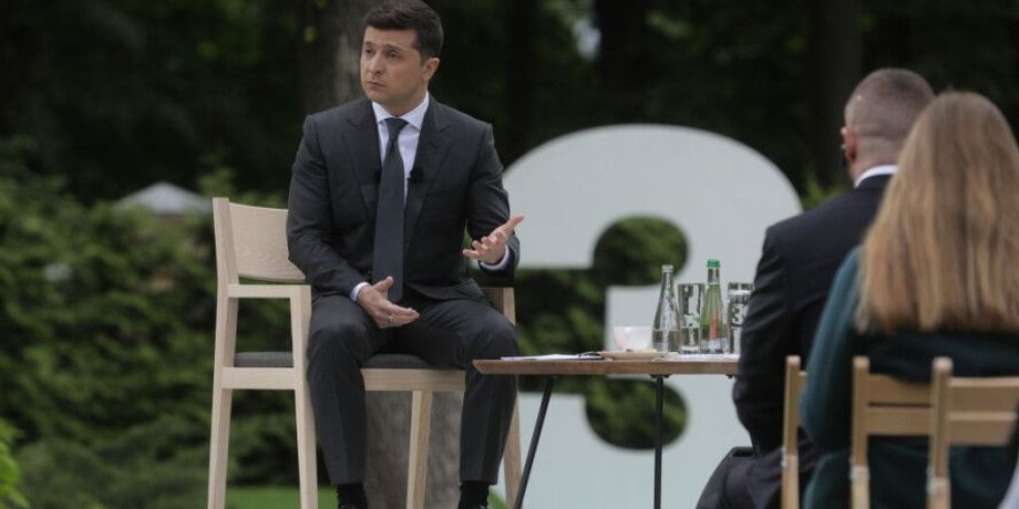 Пресс-конференция, президент, Владимир Зеленский, Юлия Мендель, СМИ, журналисты