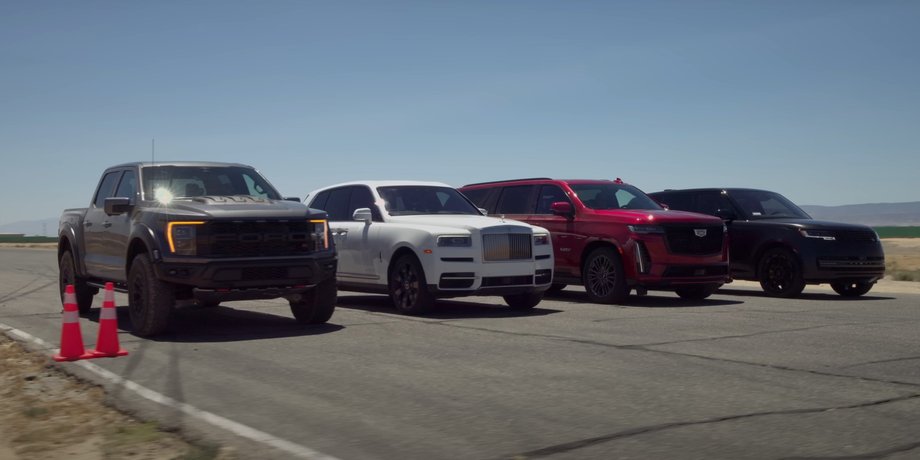 Ford, Rolls-Royce, Cadillac, Range Rover, Авто, Автомобили, Кроссоверы, Внедорожники, Пикапы, Видео, Заезд