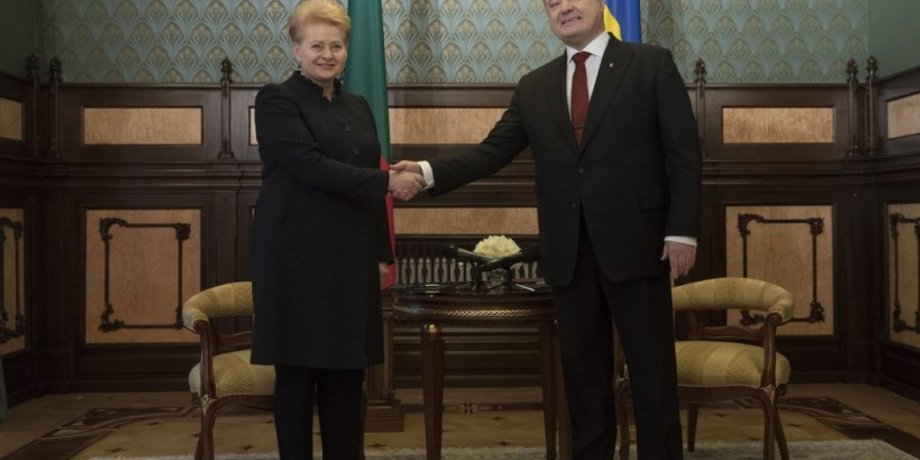 Даля Грибаускайте и Петр Порошенко / Фото: Пресс-служба президента