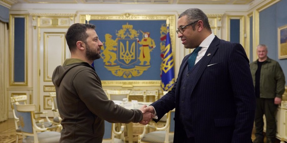 Володимир Зеленський, Джеймс Клеверлі, Офіс президента, візит, поїздка, МЗС Великобританії, санкції