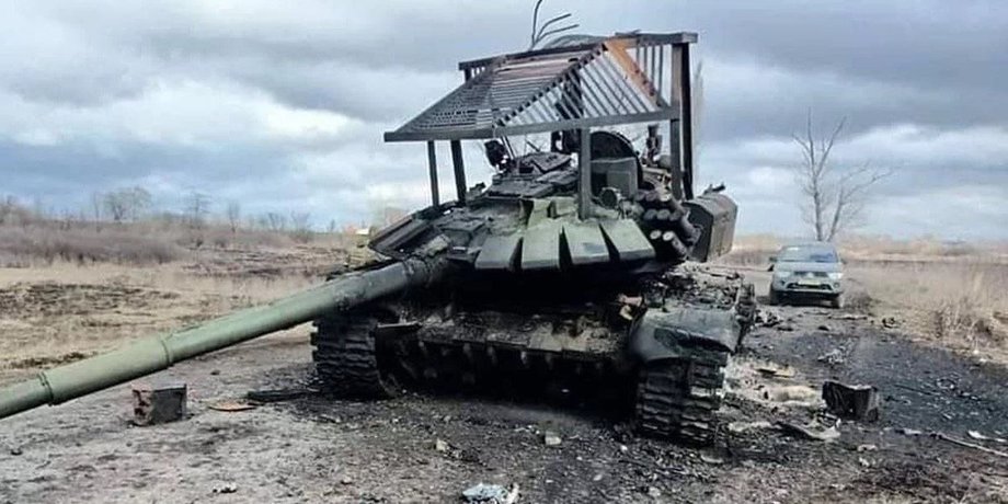 російський танк в Україні