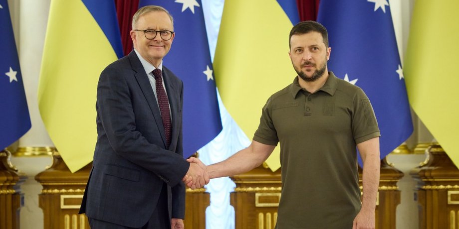 Энтони Албаниз и Владимир Зеленский, премьер-министр австралии, премьер-министр австралии киев