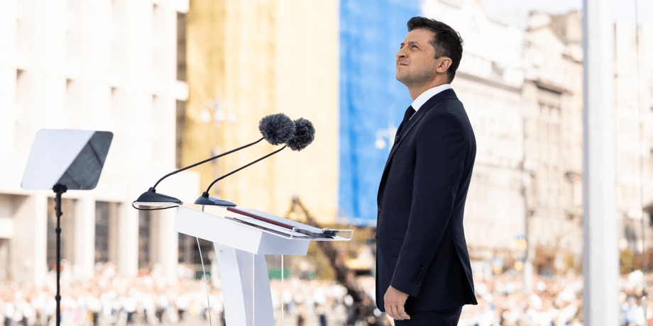 Владимир Зеленский на Дне независимости в 2021 году