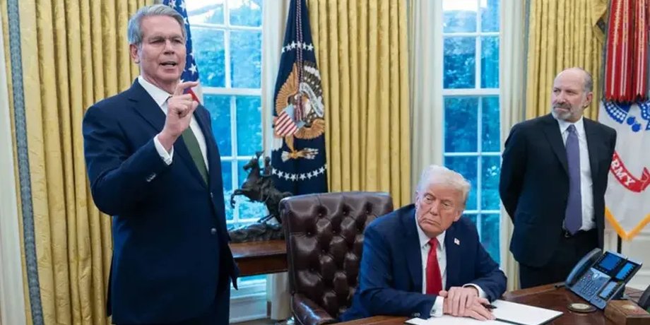 Скотт Бессент і Дональд Трамп