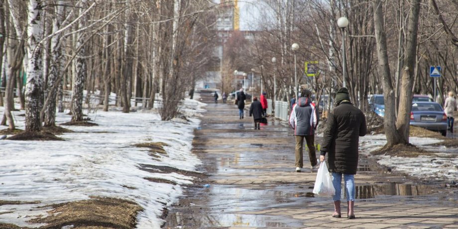 погода, оттепель, зима