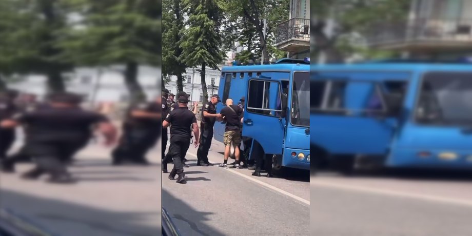 полиция, автозак, киевпрайд, парад
