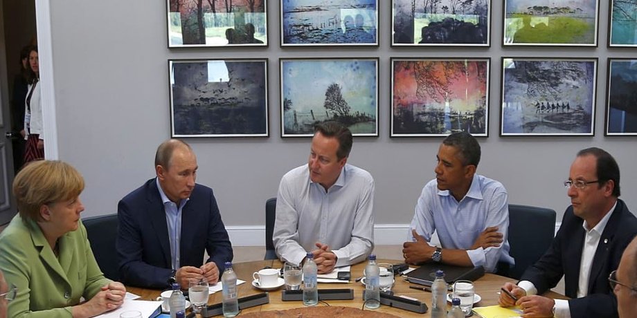 Меркель, Путин, Кэмерон, Обама и Олланд / Reuters