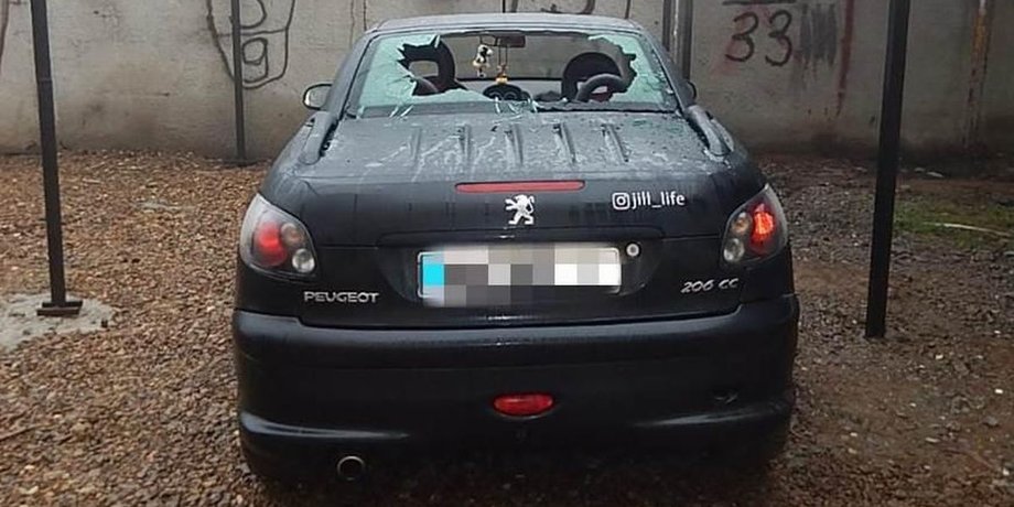 Одесса, автомобили, хулиганство, разгром, вандализм,