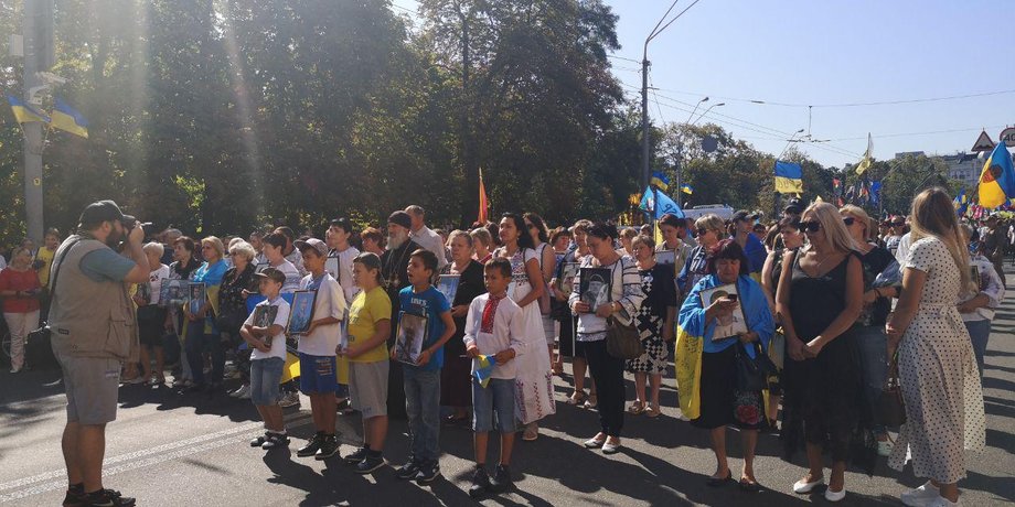 Марш защитников Украины в Киеве. Фото: Ульяна Купновицкая, Фокус
