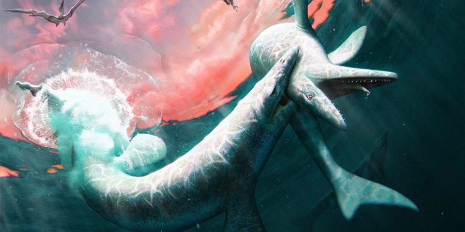 відкриття морського чудовиська, Jormungandr walhallaensis, мозазаври, стародавній океанський хижак, крейдяний період, доісторична рептилія, палеонтологія, скам'янілість з Північної Дакоти, еволюція мозазаврів, морська екосистема