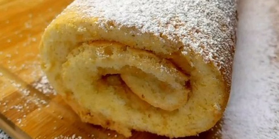 рулет, яблучний рулет, ледачий рулет