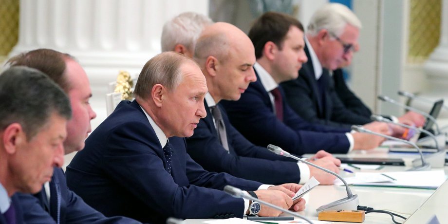 путин, президент рф, совещание, бизнесмены