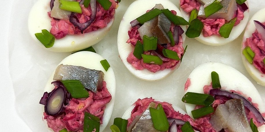 закуска из сельди и яиц