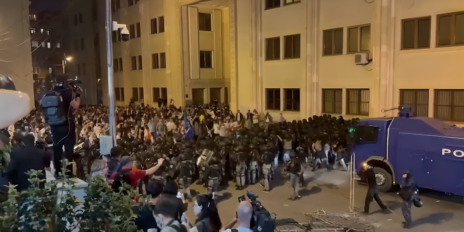 Грузия, Тбилиси, полиция, митинг, фото