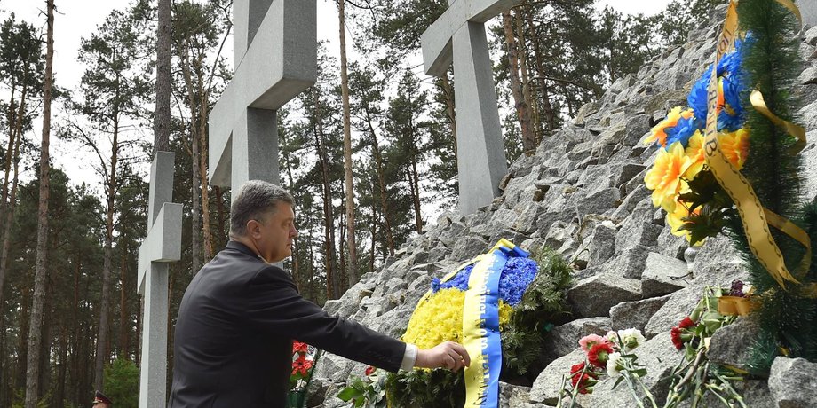 Петр Порошенко в Быковне / Фото пресс-службы Украины