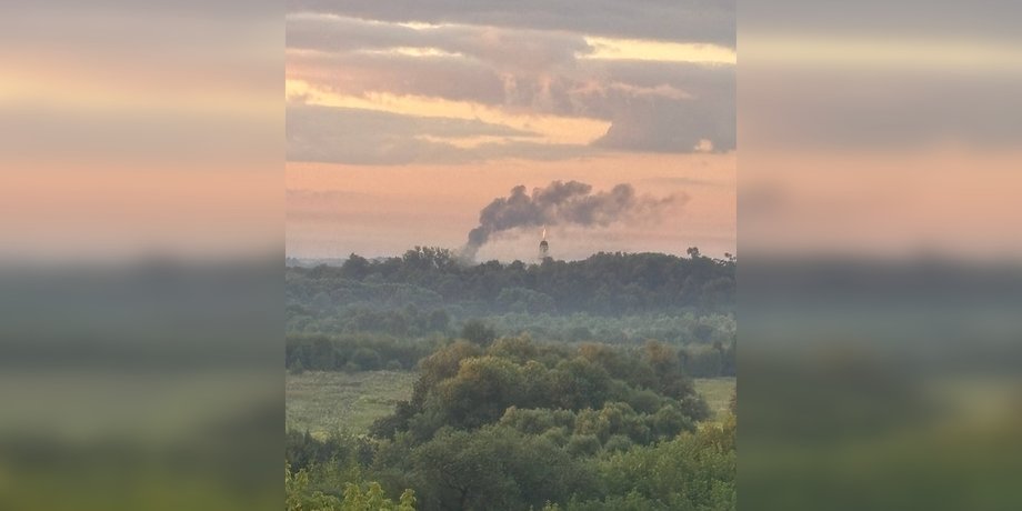 пожежа у Чехові після атаки дронів 4 серпня