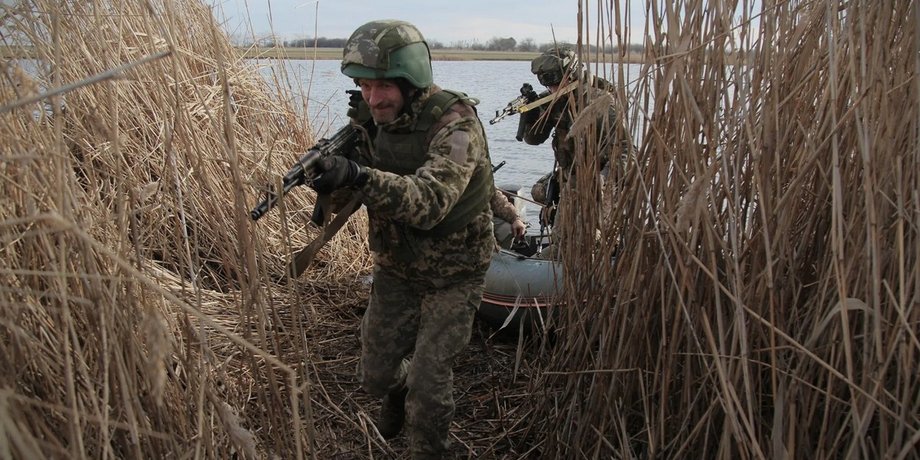 Військові ЗСУ на берегах Дніпра