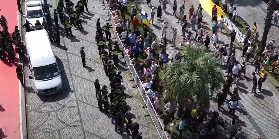 протесты, Батуми, митинг, акция, Грузия