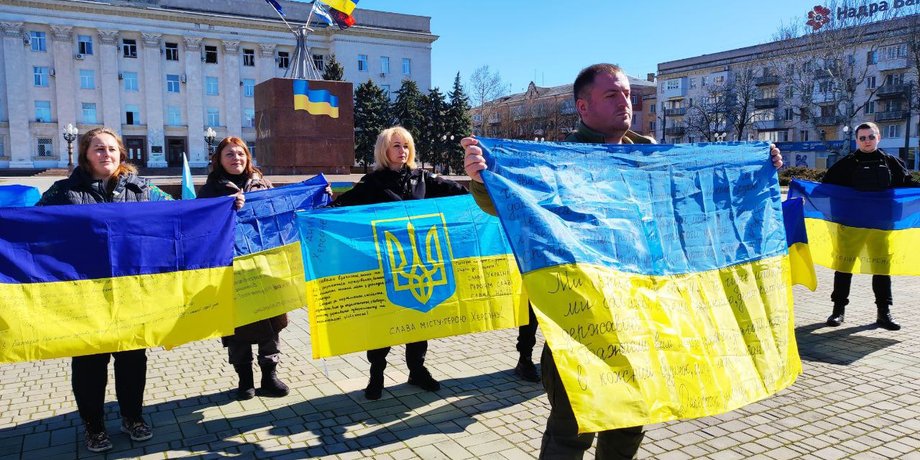 Митинг, Херсон