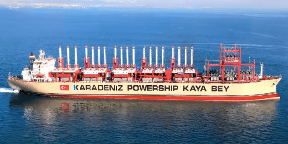 Плавучая электростанция компании Karpowership