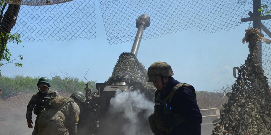д-30, д-20, артиллерия, гаубица, выстрел, выстрел пушки, пушка, российская пушка