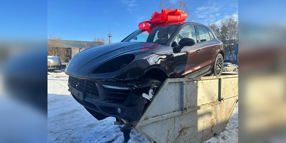 porsche, porsche на мусорке, porsche россия, porsche авто