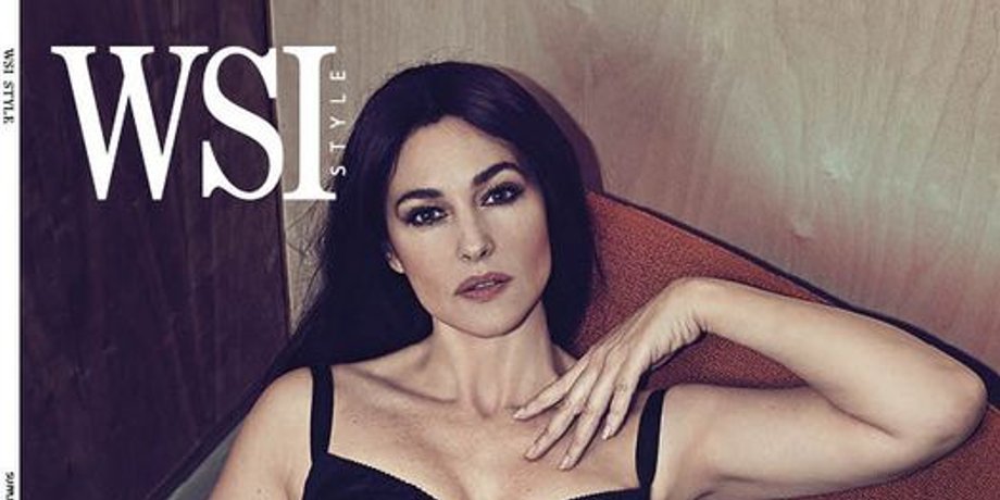 моніка беллуччі на обкладинці WSI Style Magazine, обкладинка нового журналу WSI Style Magazine, моніка беллучі на обкладинці журналу в чорному боді
