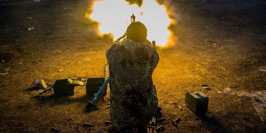 Боец АТО / Фото пресс-службы полка "Азов"