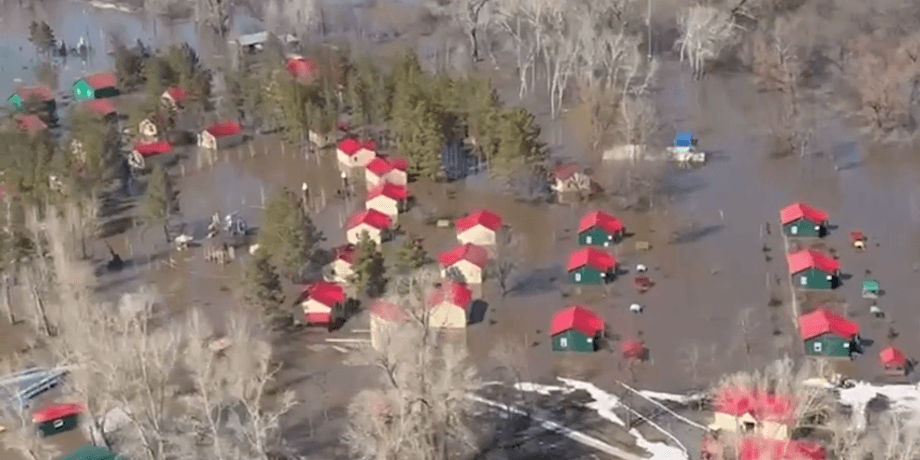 подтопление домов, Орск