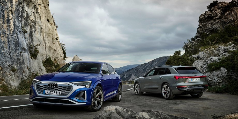 Audi Q8 E-Tron, Audi Q8, Audi E-Tron, Электромобиль Ауди, новый Audi Q8, электромобиль Audi, кроссовер Audi