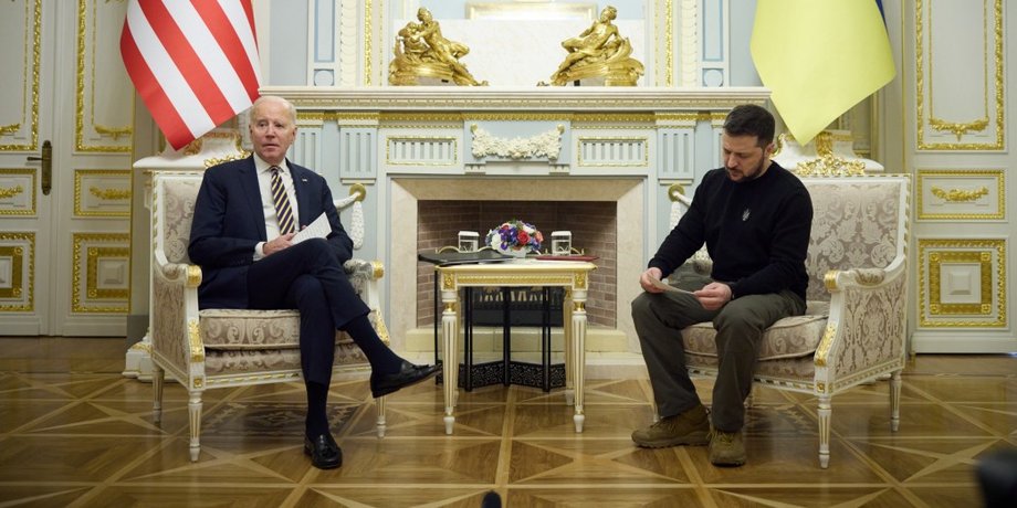 Президент США, Джо Байден, президент Украины Владимир Зеленский,