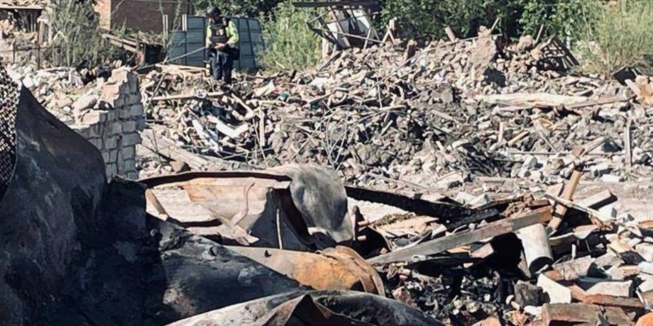 фото руин в Радушном под Кривым Рогом после удара 30 июля