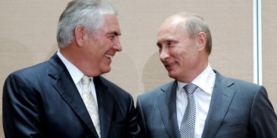 Рекс Тиллерсон и Владимир Путин \ Фото ВВС