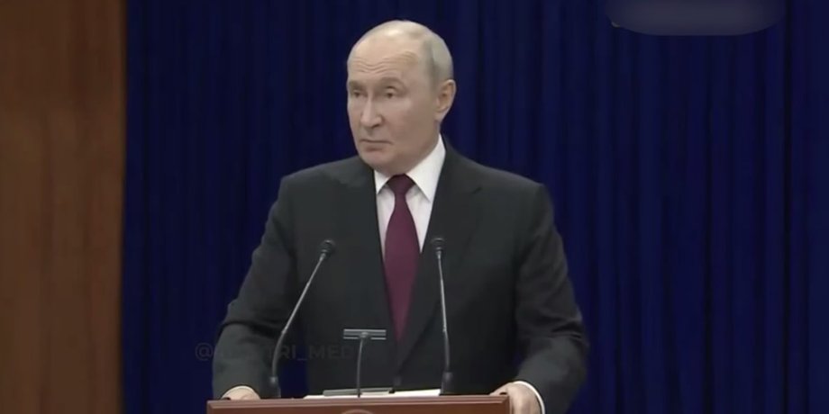 российский диктатор Владимир Путин после саммита ШОС 1 сентября