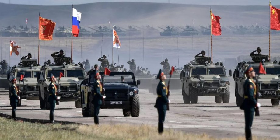 россия китай военіне учения