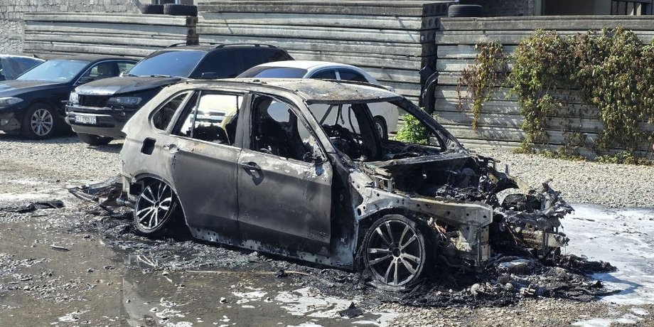 Сгорел кроссовер BMW X5