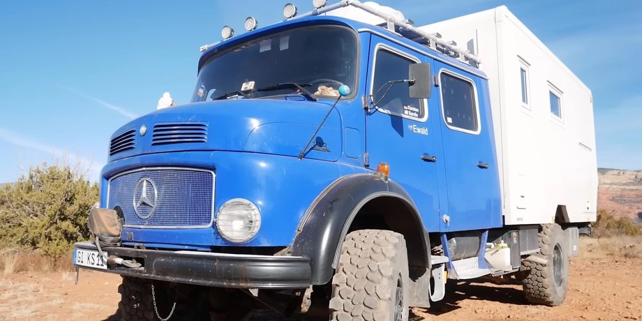 Mercedes LA 1113 B, дом на колесах, автодом Mercedes, грузовик Mercedes, дом на колесах