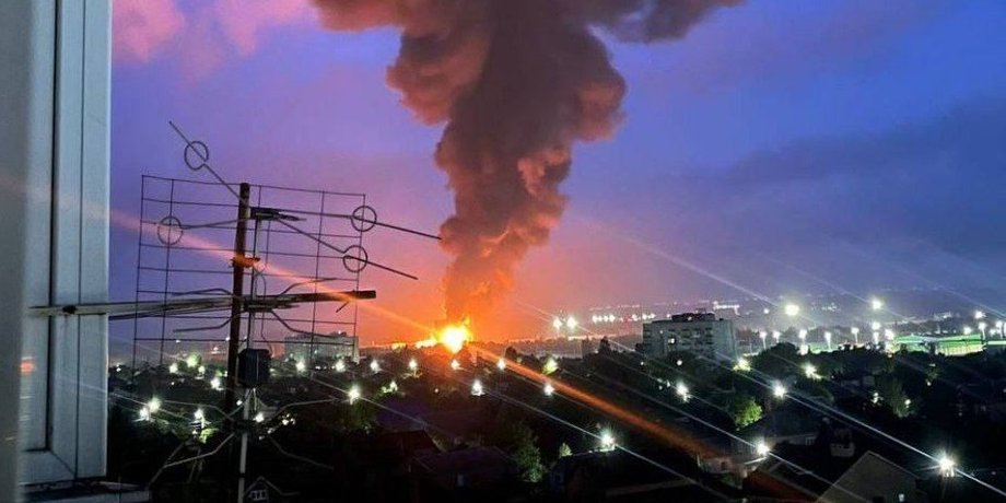 ростовская область, атака дронов, россия, нефтебаза